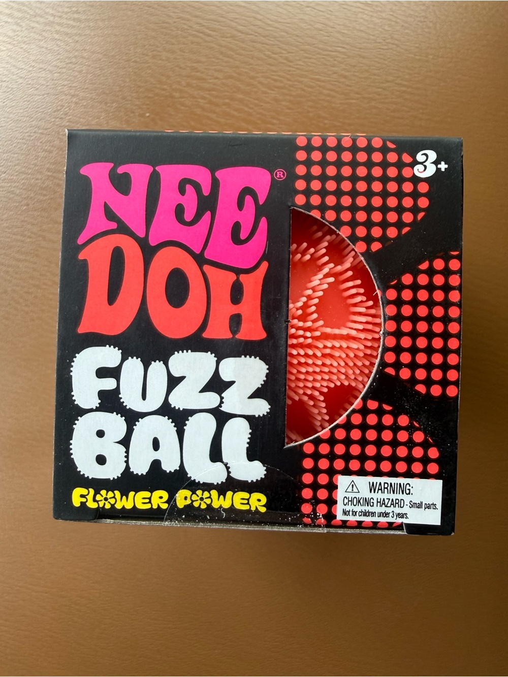 Needoh Fuzz Ball - Flower Power velvet squeeze.